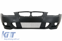 Front bumper M-Tech for BMW 5 Series E60 E61 2003–2007 (PDC 24mm, SRA, fog lights)