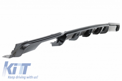 M Sport Piano Black Front Splitter and Rear Diffuser for BMW 3 Series F30 F31 (2011+)