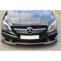 Predné lízatko nárazníka pre Mercedes CLA 45 AMG C117 / X117 (2013–2016) – Glossy Black