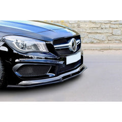 Predné lízatko nárazníka pre Mercedes CLA 45 AMG C117 / X117 (2013–2016) – Glossy Black