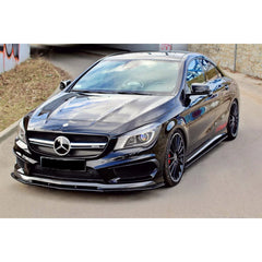 Predné lízatko nárazníka pre Mercedes CLA 45 AMG C117 / X117 (2013–2016) – Glossy Black