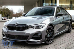 Predný splitter lip M Sport Piano Black pre BMW 3 Series G20 G21 (2018–2022)
