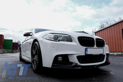 Predný spoiler lip M Design Piano Black pre BMW radu 5 F10 F11 (2011–2017)