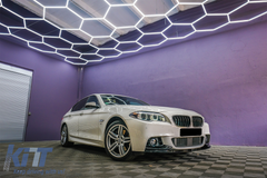 Predný spoiler lip M Design Piano Black pre BMW radu 5 F10 F11 (2011–2017)