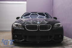 Predný spoiler lip M Design Piano Black pre BMW radu 5 F10 F11 (2011–2017)