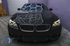 Predný spoiler lip M Design Piano Black pre BMW radu 5 F10 F11 (2011–2017)