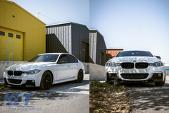 M Design Piano Black Front Spoiler for BMW 3 Series F30 F31 (2011+)