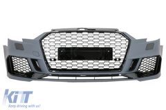 Front bumper Audi A3 8V Facelift (2016–2019) Sedan/Cabrio RS3 design Piano Black
