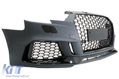 Front bumper Audi A3 8V Facelift (2016–2019) Sedan/Cabrio RS3 design Piano Black