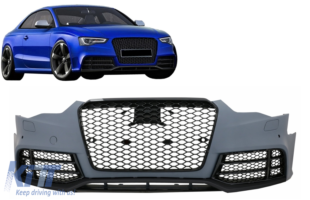 Front Bumper Audi A5 8T Facelift (2012–2016) RS5 Honeycomb Design