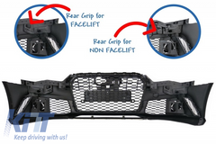 Front Bumper Audi A6 C7 4G Facelift (2015–2018) RS6 Design with Grille