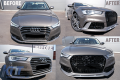 Front Bumper Audi A6 C7 4G Facelift (2015–2018) RS6 Design with Grille