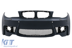 Front Bumper 1M Design for BMW 1 Series E81 E82 E87 E88 2004–2011 (PDC, SRA)