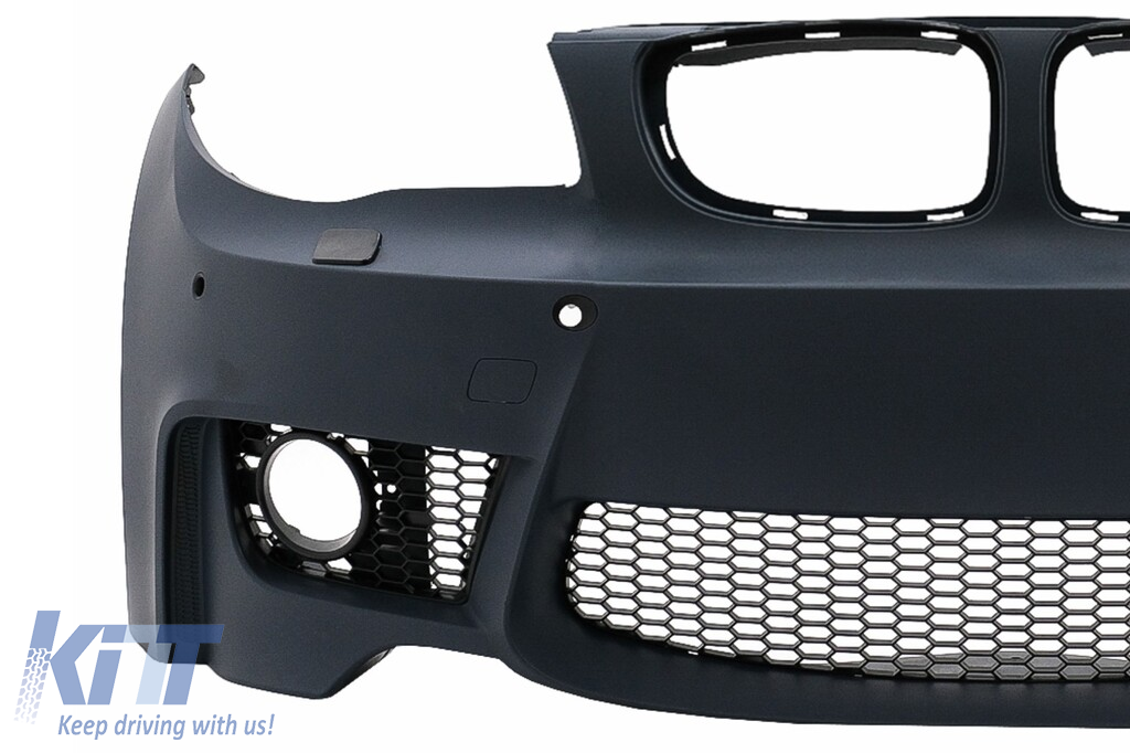 Predný nárazník 1M Design pre BMW radu 1 E81 E82 E87 E88 2004–2011 (PDC, SRA)