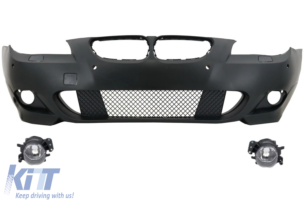Front bumper M-Technik for BMW 5 Series E60 E61 LCI 2007–2010 PDC 18mm