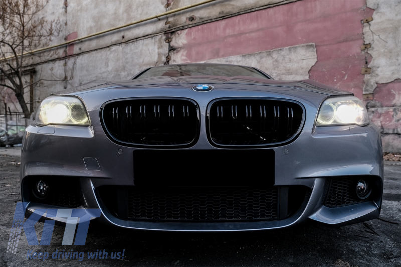 Front bumper M-Tech for BMW 5 Series F10 F11 2011–2014 (PDC, without fog lights)