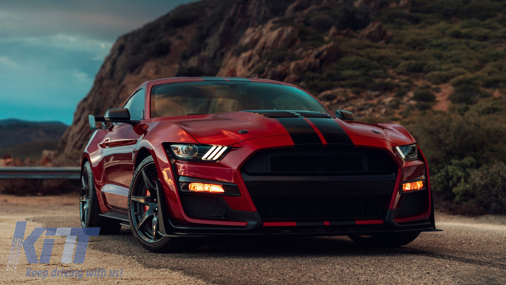 Predný nárazník GT500 pre Ford Mustang Mk6 Facelift (2018–2019)