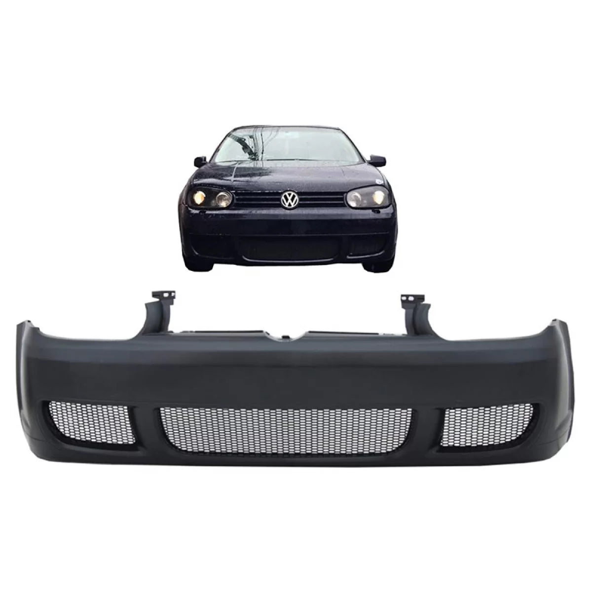 Predný Nárazník VW Golf IV 4 (1998-2003) - R32 Look ABS Plast s Mriežkami