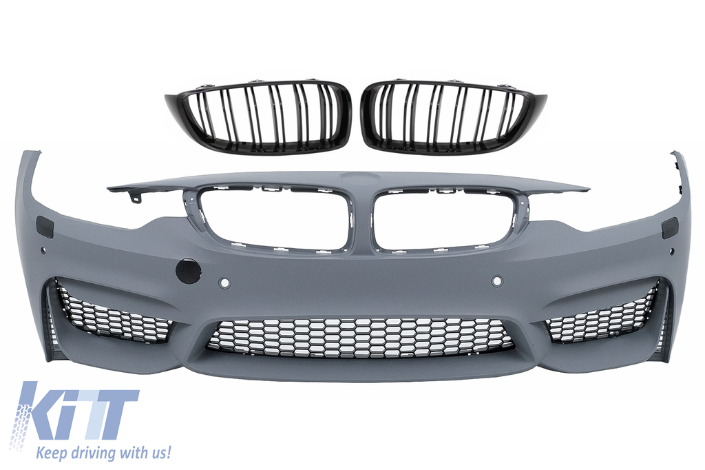Front Bumper M4 Design with Grilles for BMW 4 Series F32 F33 F36 2013–2017