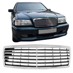 Predná maska chladiča Avantgarde pre Mercedes C-Class W202 / S202 (1993–2001) – Chrome/Black