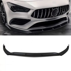 3-dielne predné lízatko nárazníka pre Mercedes CLA C118 / X118 (2019–2023) – Glossy Black