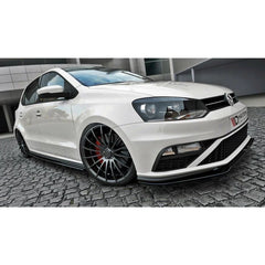 Predný Spojler / Lízatko Pre GTI Nárazník VW Polo 6C (2014-2017) - Piano Black (Lesklá Čierna)