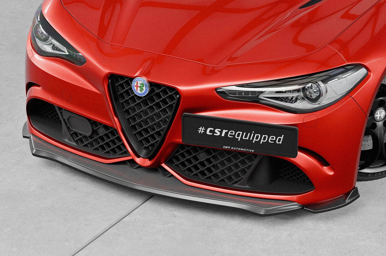 Predný lip spoiler (Cup splitter) Alfa Romeo Giulia Quadrifoglio 2016+