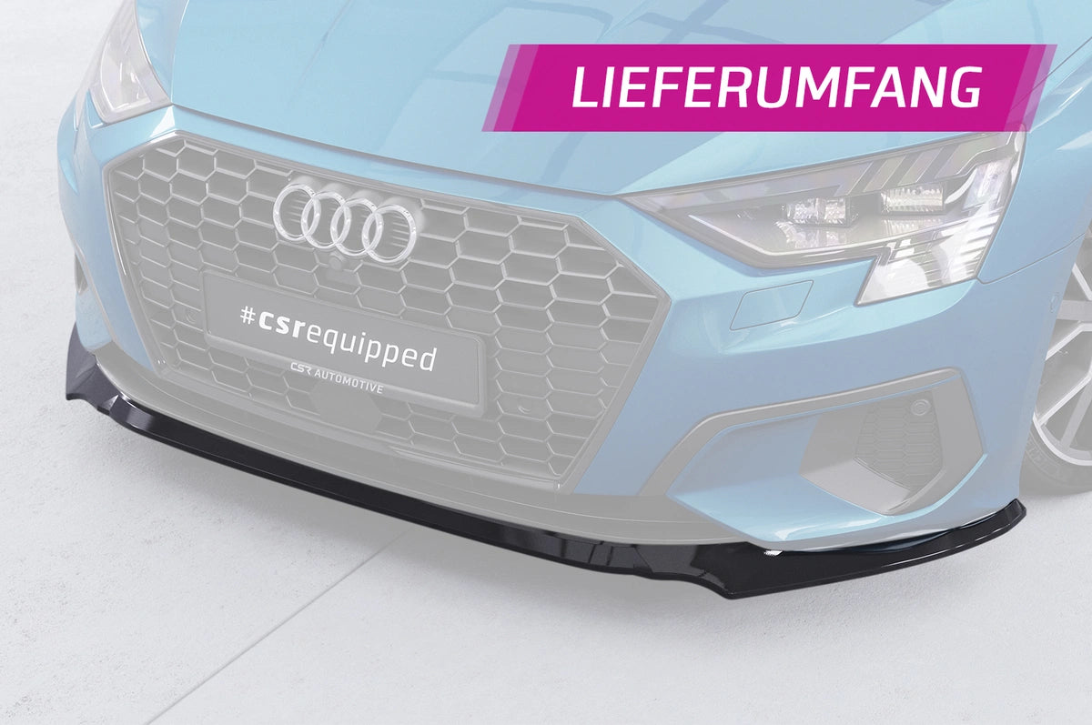 Predný spoiler lip Audi A3 8Y sedan 2020–2024