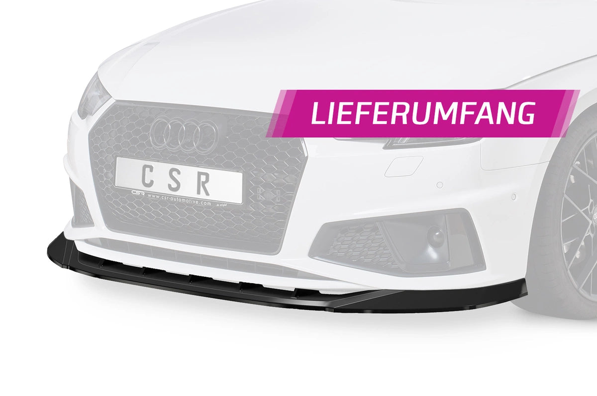 Predný spoiler lip Audi A4 B9 8W S-Line Competition 2018–2019