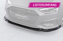 Front spoiler lip Audi A4 B9 8W facelift 2019+