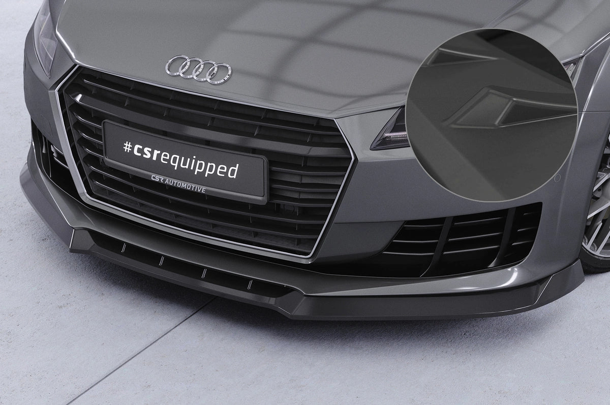 Front spoiler (cup lip) with ABE for Audi TT 8S / FV 2014–2018