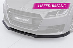 Front spoiler (cup lip) with ABE for Audi TT 8S / FV 2014–2018