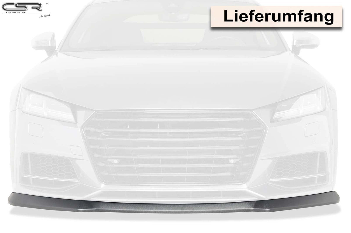 Predný spoiler (cup lip) s ABE pre Audi TTS 8S / FV od 2014