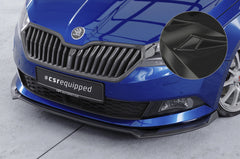 Front spoiler lip Škoda Fabia 3 NJ facelift 2019–2021