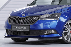 Front spoiler lip Škoda Fabia 3 NJ facelift 2019–2021