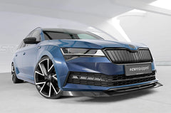 Front spoiler lip Skoda Superb III 3V facelift 2019- ABE