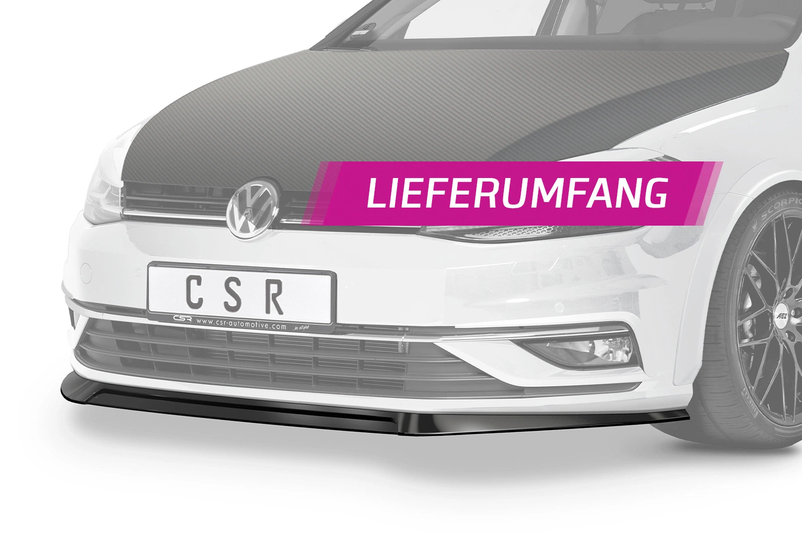 Predné lipo VW Golf 7 (základná verzia, facelift 2017+)