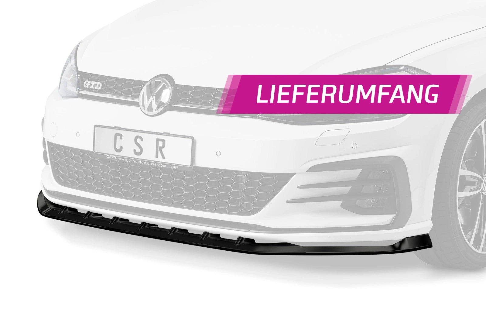 Predné lipo VW Golf 7 GTI / GTD (facelift 2017+)