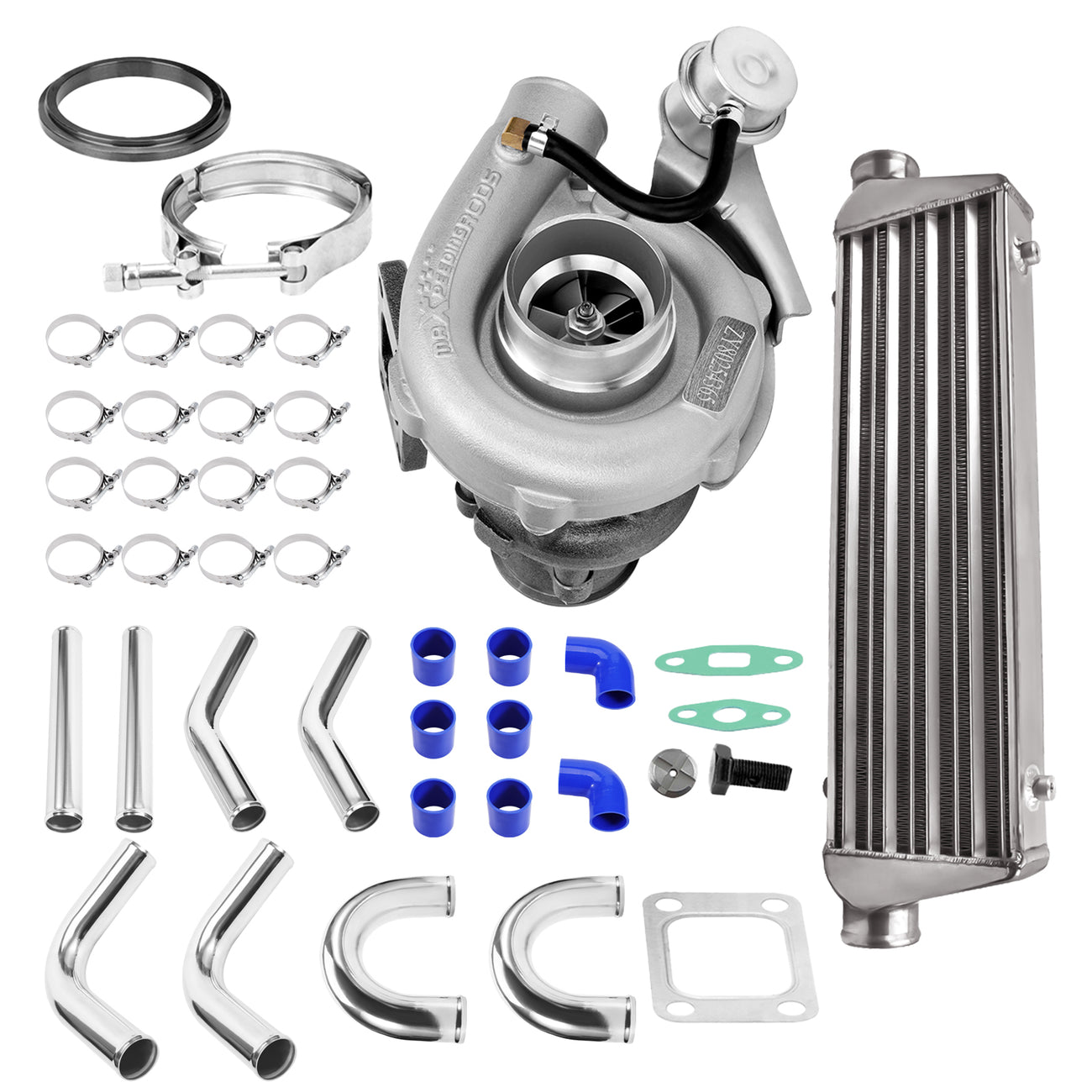 3 Turbo Kit 0.63 A/R + Intercooler + Piping 2.5” | Universal Turbo Kit 400HP+