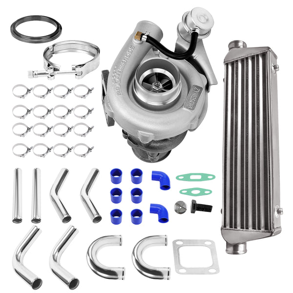 3 Turbo Kit 0.63 A/R + Intercooler + Piping 2.5" | Universal Turbo Kit 400HP+