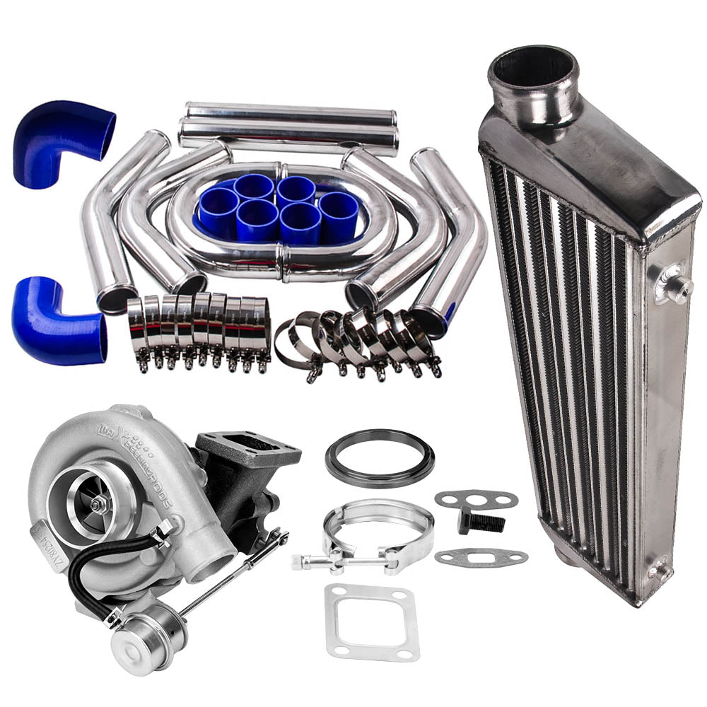 3 Turbo Kit 0.63 A/R + Intercooler + Piping 2.5” | Universal Turbo Kit 400HP+