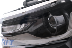 LED predné svetlá DRL pre Chevrolet Camaro Mk5 Facelift 2014–2015, dynamické smerovky, 2016+ look, set ľavé a pravé