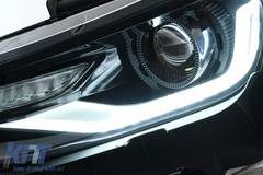 LED predné svetlá DRL pre Chevrolet Camaro Mk5 Facelift 2014–2015, dynamické smerovky, 2016+ look, set ľavé a pravé