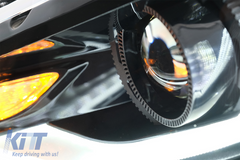 LED predné svetlá DRL pre Chevrolet Camaro Mk5 Facelift 2014–2015, dynamické smerovky, 2016+ look, set ľavé a pravé