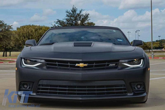 LED predné svetlá DRL pre Chevrolet Camaro Mk5 Facelift 2014–2015, dynamické smerovky, 2016+ look, set ľavé a pravé