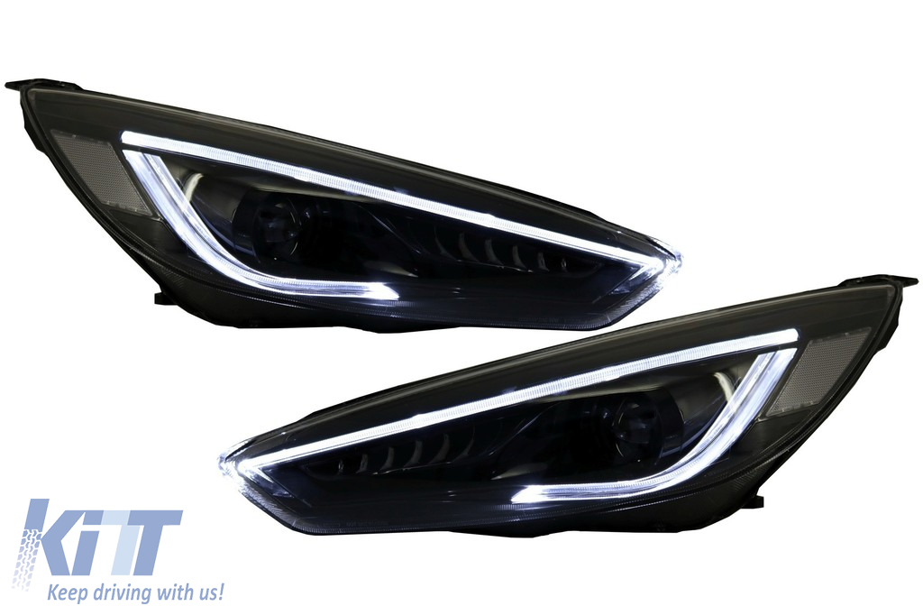 LED predné svetlá Ford Focus Mk3 (2015–2017) RHD dynamické smerovky DRL