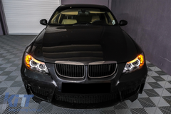 Angel Eyes svetlá BMW E90 E91 (2005-2008) – 2 Halo Rings čierne