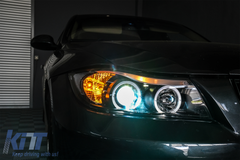 Angel Eyes svetlá BMW E90 E91 (2005-2008) – 2 Halo Rings čierne