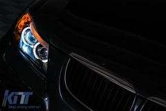 Angel Eyes svetlá BMW E90 E91 (2005-2008) – 2 Halo Rings čierne