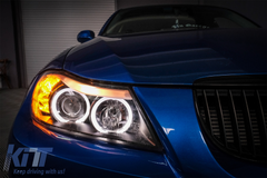 Angel Eyes svetlá BMW E90 E91 (2005-2008) – 2 Halo Rings čierne